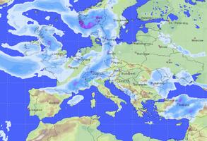 weathermap rain forecast europe