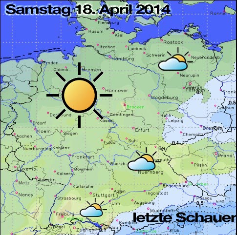 Wetter am Samstag in Deutschland 